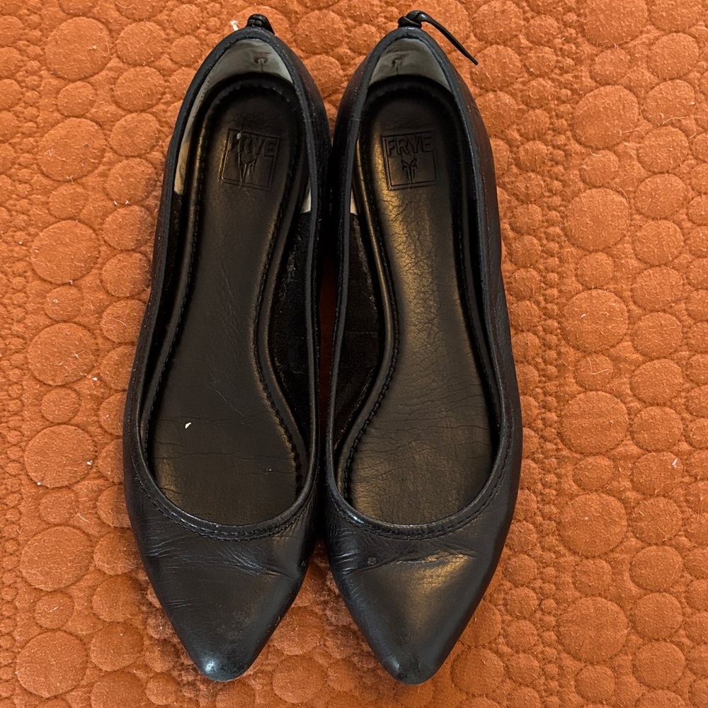 Frye Black Leather Women's Loafers
